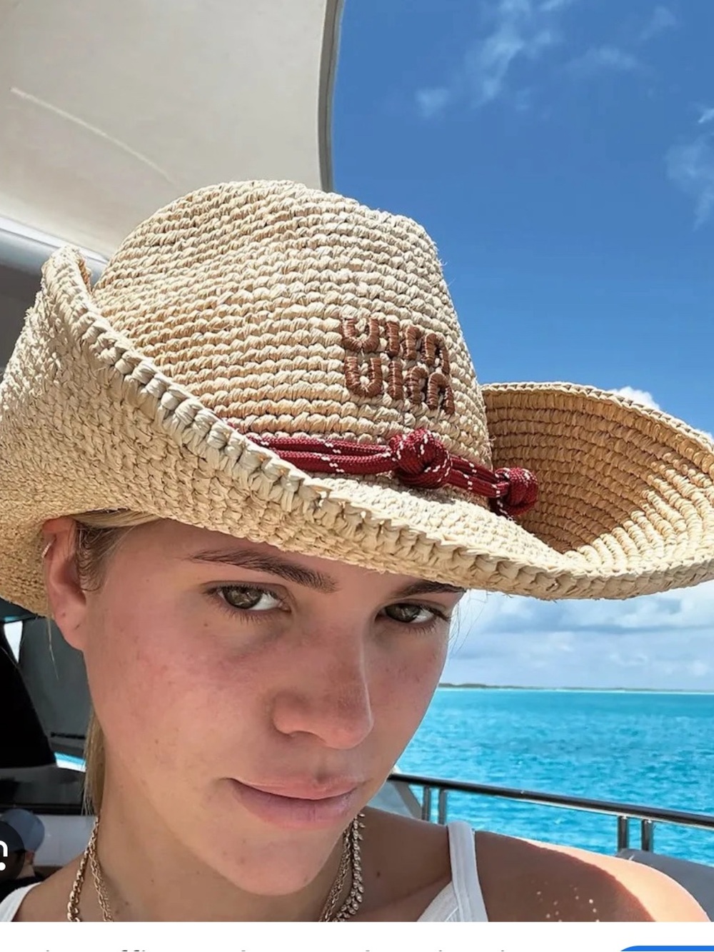 Miu Miu Raffia Hat